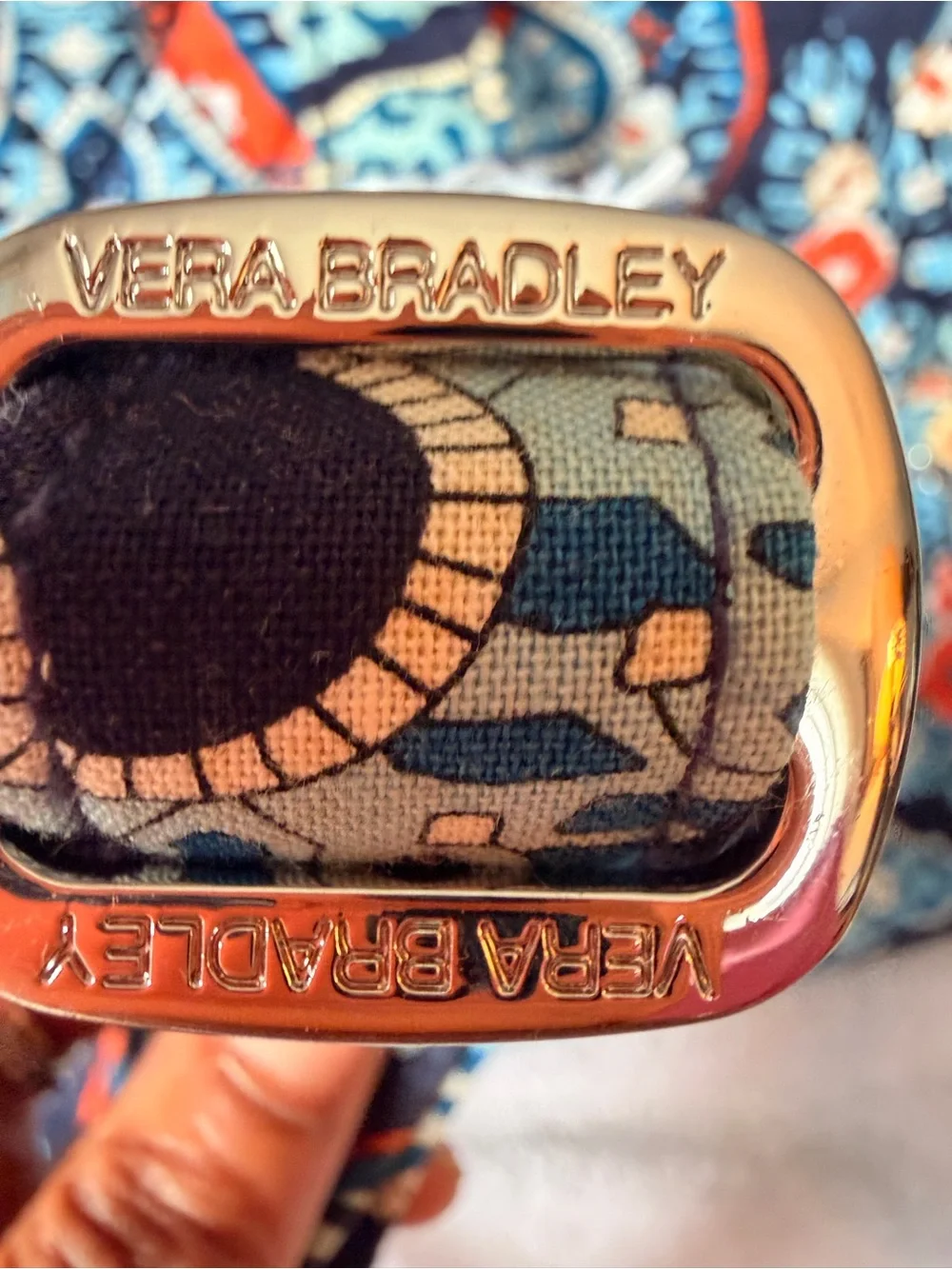Vera Bradley Quilted Backpack & Clear Cosmetic Bag Set Marrakesh Print